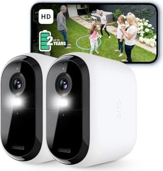 Arlo Essential Gen.2 XL FHD Outdoor-Sicherheitskamera, 2 Stück, weiß
