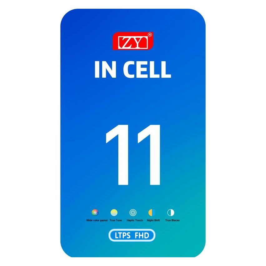 Zy Display Unit für iPhone 11, In-Cell IC Version, Schwarz (Display, Apple iPhone 11) (58016145)