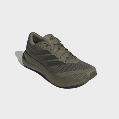 Laufschuh ADIDAS PERFORMANCE "RUNFALCON 6 CLOUDFOAM", Herren, Gr. 48, olive strata, shadow olive, core schwarz, Synthetik, Textil, Schuhe Laufschuh