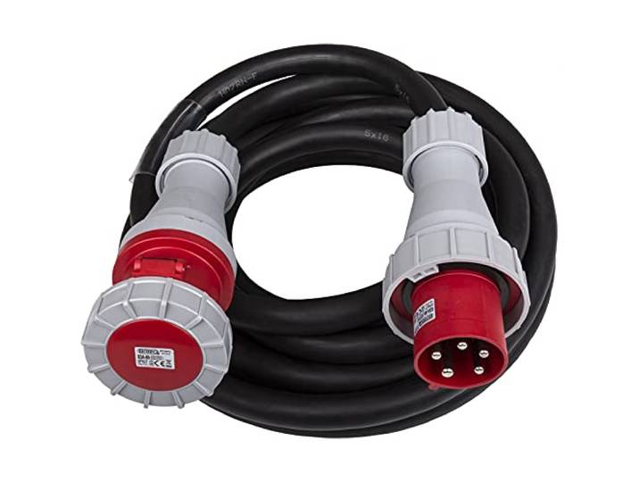 Hilec CEE-CABLE-63A-5G16-10M 5-polig CEE Power verlengkabel 10m