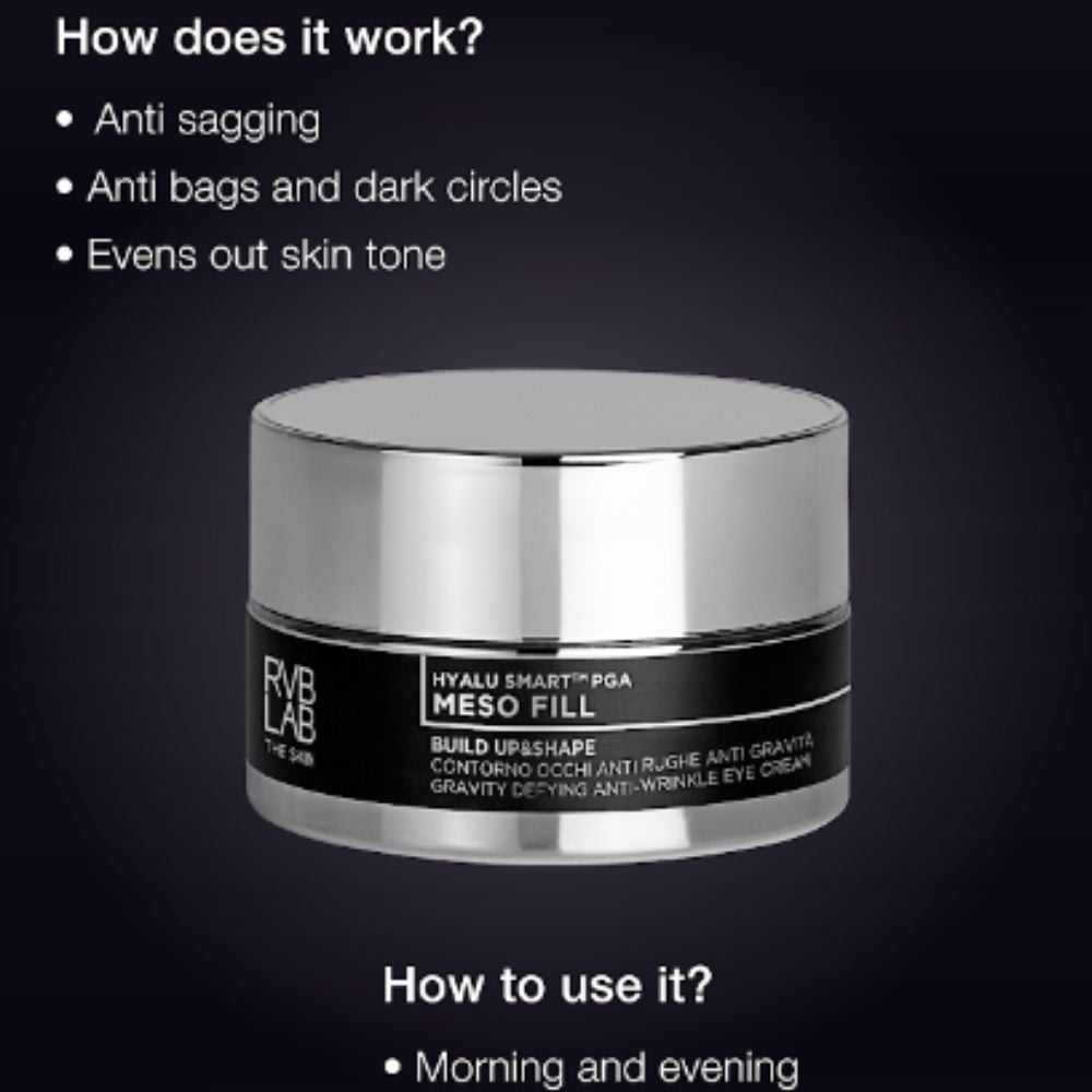 RVB LAB Meso Fill Build Up and Shape Eye Contour Anti-Wrinkle and Anti-Gravity 15mL