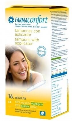 Farmaconfort 100% Cotton Regular Tampons 16 pcs