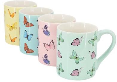 Gibson Set of 4, 18 Ounce Stoneware Mug Assorted Colors