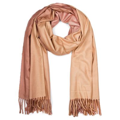 Schal STYLEBREAKER "Schal mit 2-Farbigem Farbverlauf", Damen, braun (camel, braun), Obermaterial: 100% Polyester PES., Modisch, Modetücher Schal