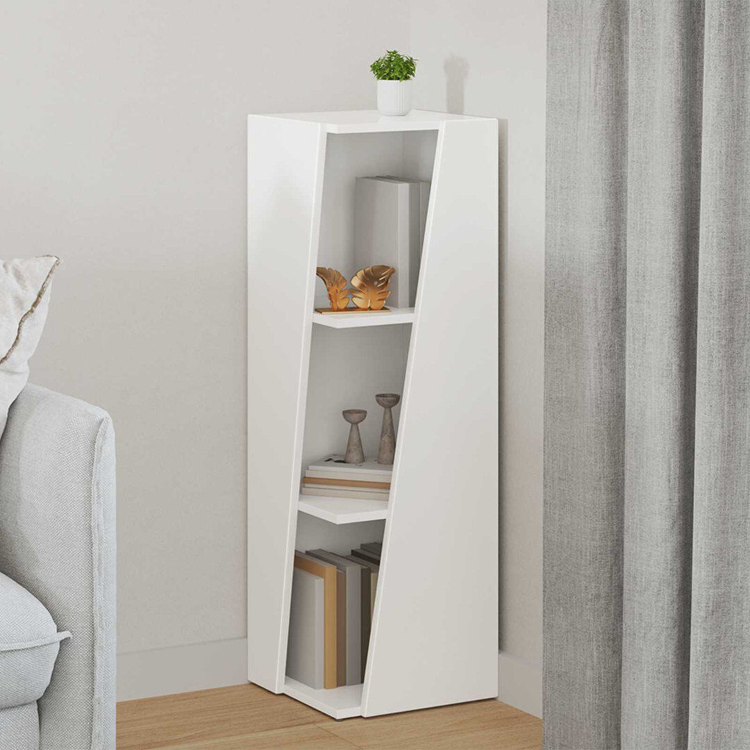 17 Stories Rectangular Side Table White 100.5cm H X 33cm W X 32cm D