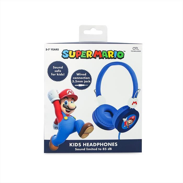 OTL Cuffie A Padiglione Chiuso Mario Core Wired-blu