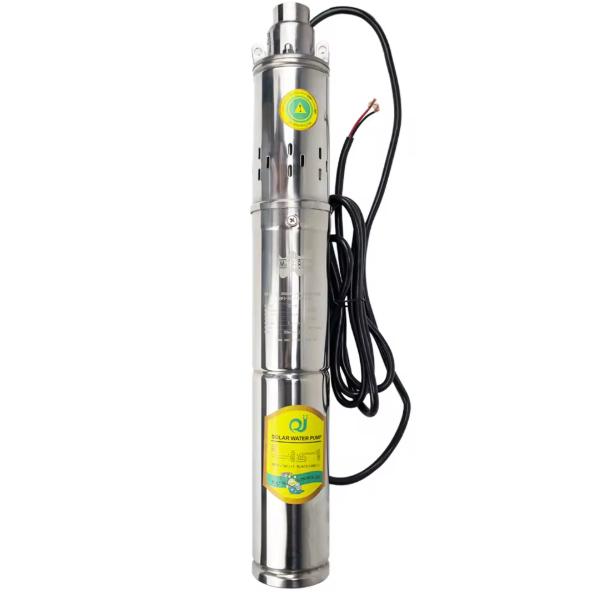 Solar-Tiefbrunnenpumpe, hohe Förderleistung 2 t/h, energiesparender bürstenloser Motor, integrierte Steuerung, 12 V Gleichstrom, 150 W (nur Pumpe)