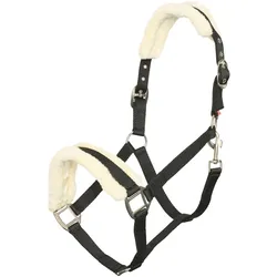 Imperial Riding Halfter IRHClassic schwarz mit weißem Fell, Größe: Pony