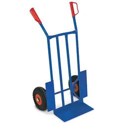 BRB Stahl-Sackkarre mit pannensicheren Reifen, BxTxH 570 x 500 x 1070 mm, Tragkraft 250 kg