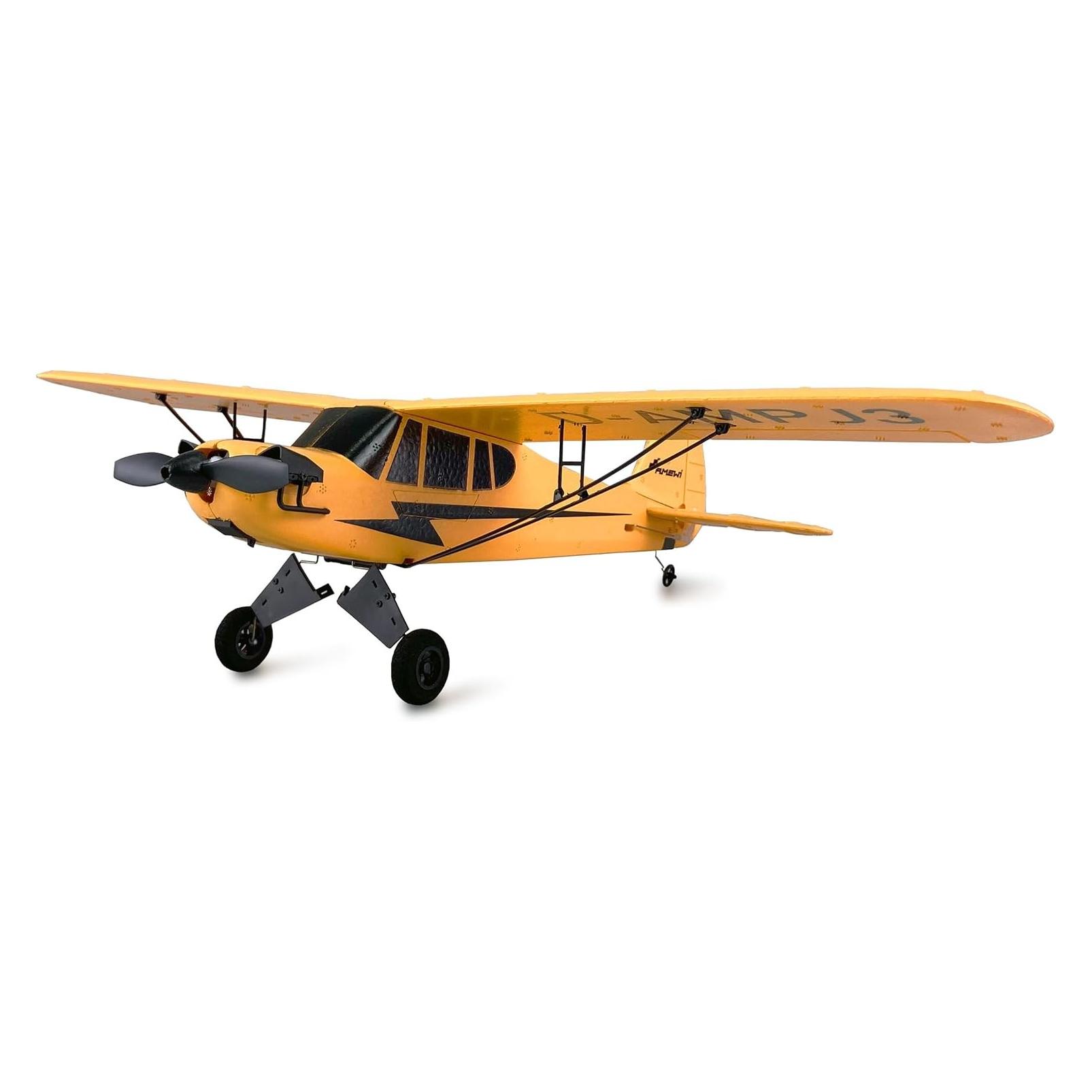 Amewi Piper J-3 Cup mit Gyro 3-Kanal BNF gelb (Motorflugzeug) (24142)