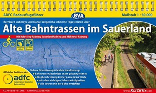 Bernhard Lubeley - ADFC-Radausflugsführer Alte Bahntrassen im Sauerland 1:50.000 praktische Spiralbindung, reiß- und wetterfest, GPS-Tracks Download: Mit Ruhr-Sieg-Radweg, SauerlandRadring und Möhnetal-Radweg - Preis vom 06.10.2026 07:26:00 h