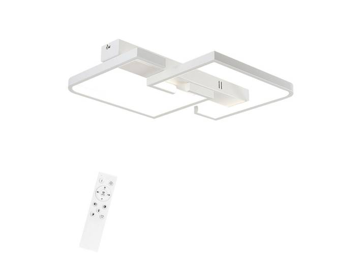 Nettlife Led-Deckenleuchte Carsten 61/47/6 cm, Weiß, Metall, LED integrated, 47x6x61 cm, Lampen & Leuchten, LED Beleuchtung, LED-Deckenleuchten