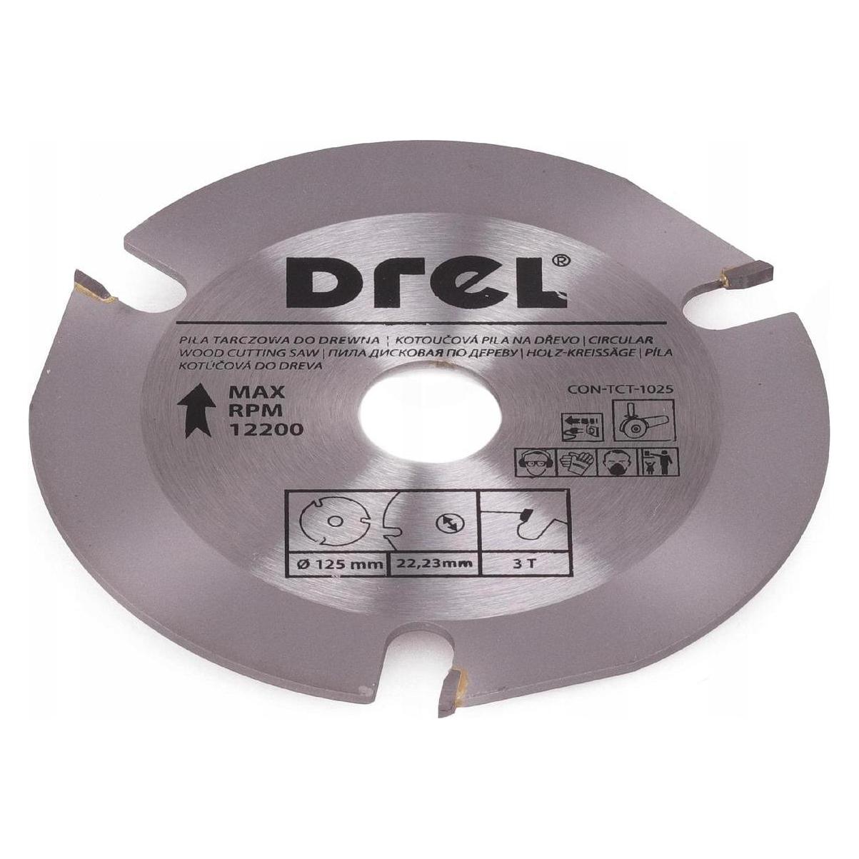Drel TARCZA DO CIĘCIA DREWNA 125mm*22*3z (35614029)