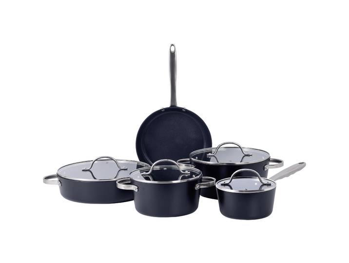 Kasserolle Nonna schwarz matt Aluminium Elektroherd/Gasherd/Induktionsherd