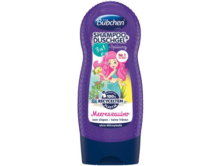 Bübchen Kinder Shampoo & Duschgel + Spülung 3in1 Meereszauber