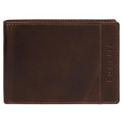 Geldbörse BUGATTI "BUGATTI Herren ROMANO echt Leder", Herren, braun, Leder, Kleinlederwaren, echt Leder