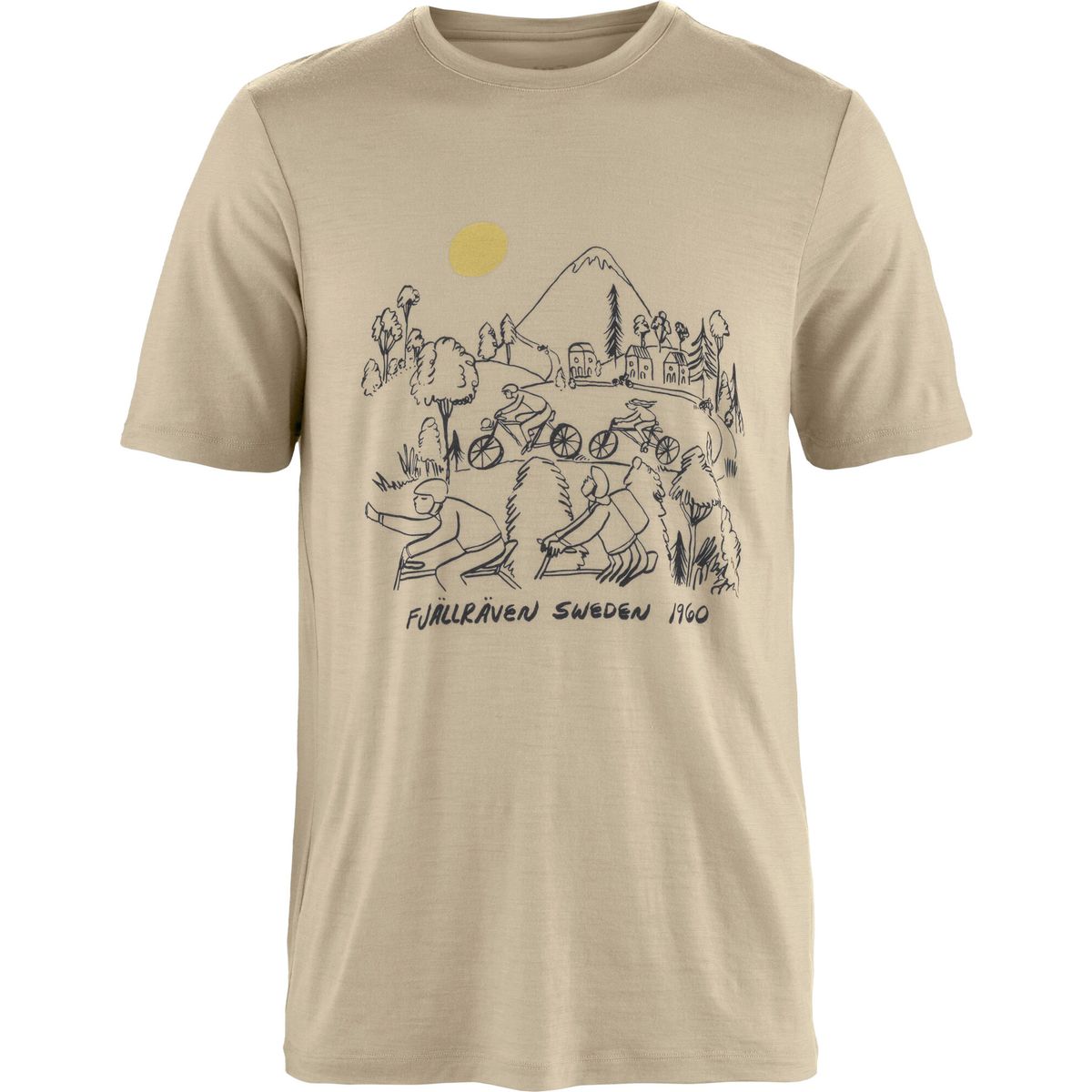 Fjällräven Hoja Lugnt Wool T-shirt M fossil (118) XS F12600330-118-XS