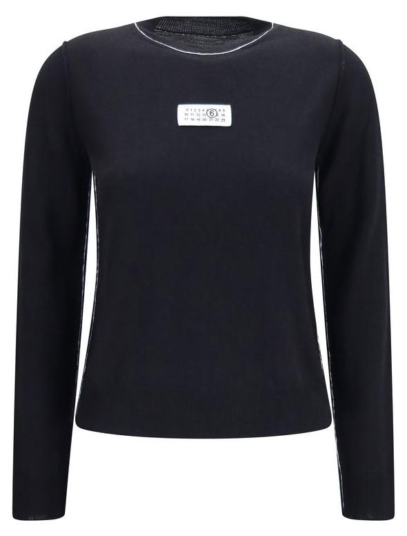 MM6 Accessoire aus Wolle in Schwarz