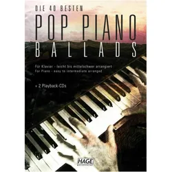 Pop Piano Ballads. Die 40 besten und bekanntesten Pop Balladen der letzten Jahrzehnte, Fachbücher von Helmut Hage