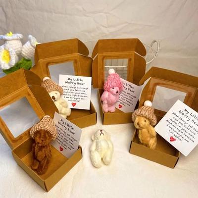 Uplift Treasures Mini Plush Worry Bear Gift Box a