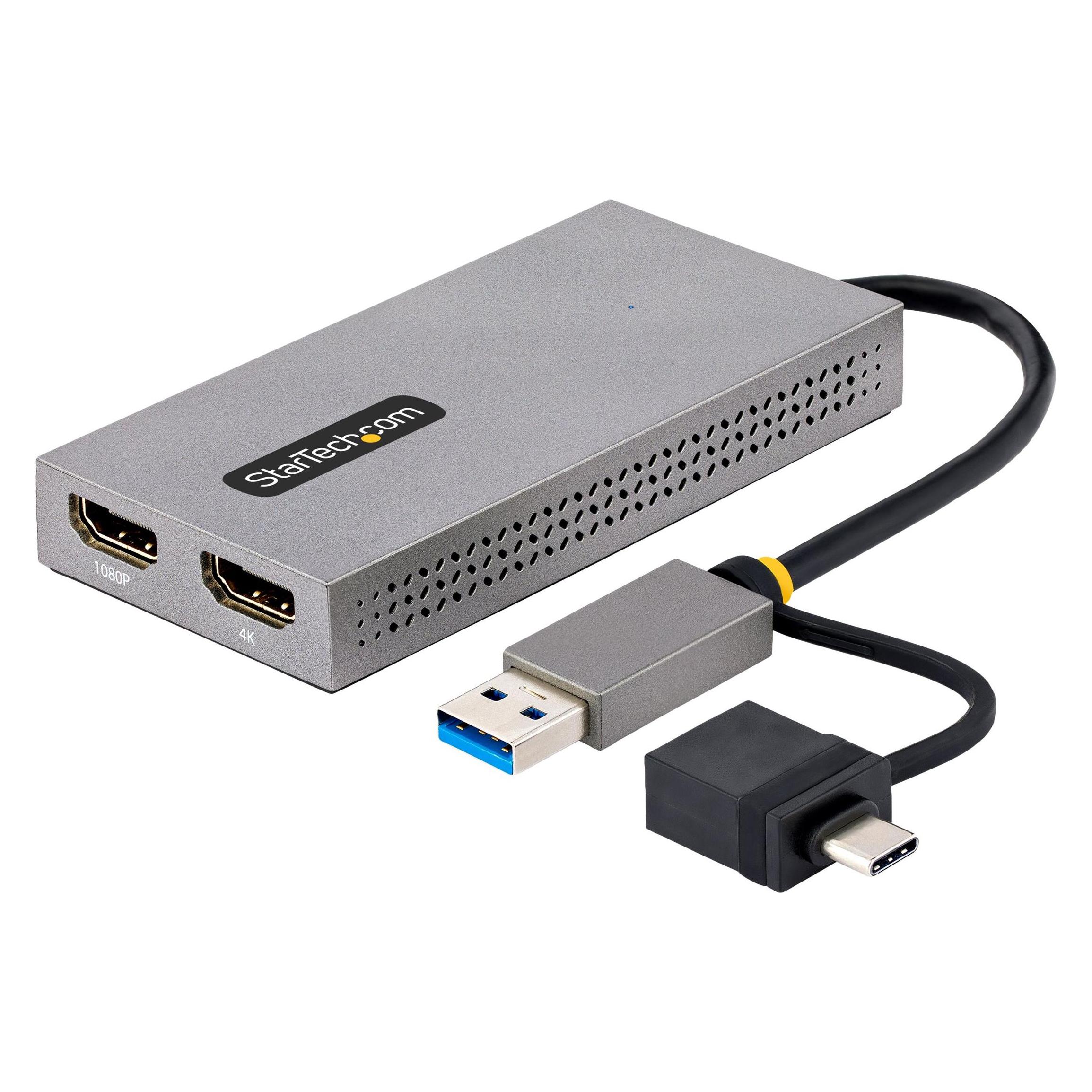 StarTech com 107B-USB-HDMI, USB Typ-A, USB Typ-C, HDMI-Ausgang, 3840 x 2160 Pixel (HDMI) (107B-USB-HDMI)