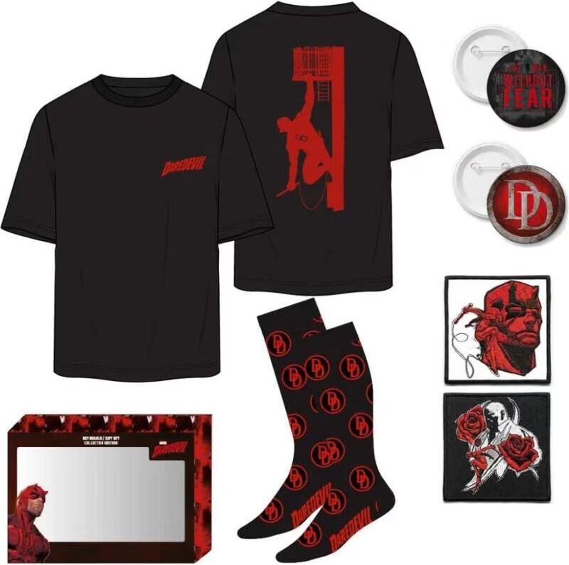 Artesania Cerda Camiseta Corta Y Set De Regalo Daredevil L Talla Única Unisex