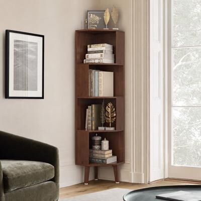 BALANBO Corner Shelf, Multi-layer Corner Bookshelf, Bookcase, Display Rack