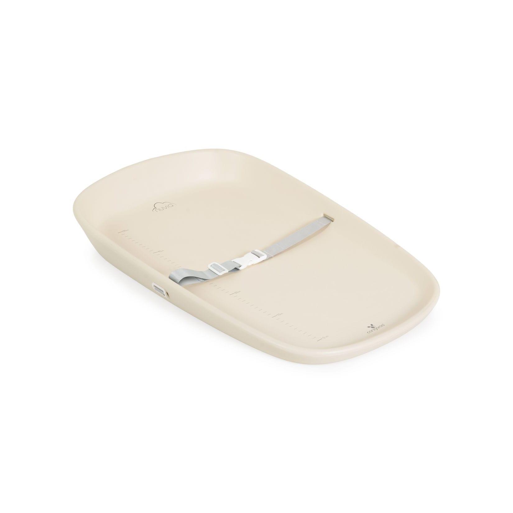 Cangaroo Wickelauflage Nuvia tragbar Gurt Messskala EVA-Material Rückenlehne beige