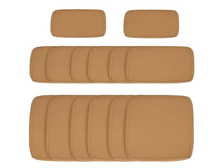 ComfortXL Sitzkissen-Bezüge De-17698 Braun, 8x65 cm, Heimtextilien, Bezüge, Kissenbezüge