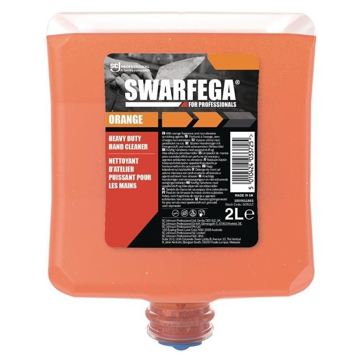 Deb Stoko Håndrens Swarfega Orange 2l patron SOR2LT - (2 liter pr. stk.) (Flüssigseife, 2000 ml) (SOR2LT)