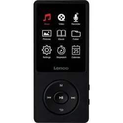 LENCO XEMIO669BK - MP4-Player, 8GB, Akku, schwarz