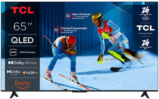 TCL T6C Serie Smart TV QLED 4K 65'' 65T6C, Dolby Vision & Atmos, HDR10+, Fire TV