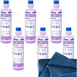 CleanClub Set – 6x Torvan-Konzentrat mit Mikrofasertuch Blau