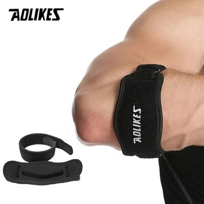 Uplift Essentials Targeted Compression Forearm Strap For Tennis & Golfer's Elbow black