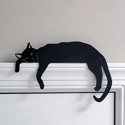 ModernMart Rustic Cat Door Topper Wooden Sign Farmhouse Over Door Cat Decor For Cozy Home Styling Rustic Cat Door Topper Wooden Sign Farmhouse Over Door Cat Decor For Cozy Home Styling