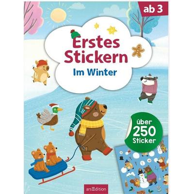 Erstes Stickern – Im Winter, Taschenbuch von , arsedition, 978-3-8458-6311-5