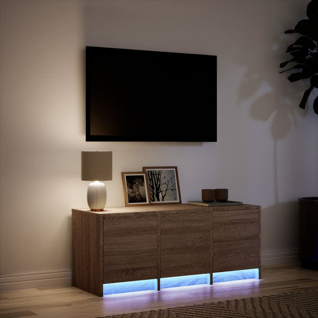 Metro Cristien TV Stand Brown Oak 97cm