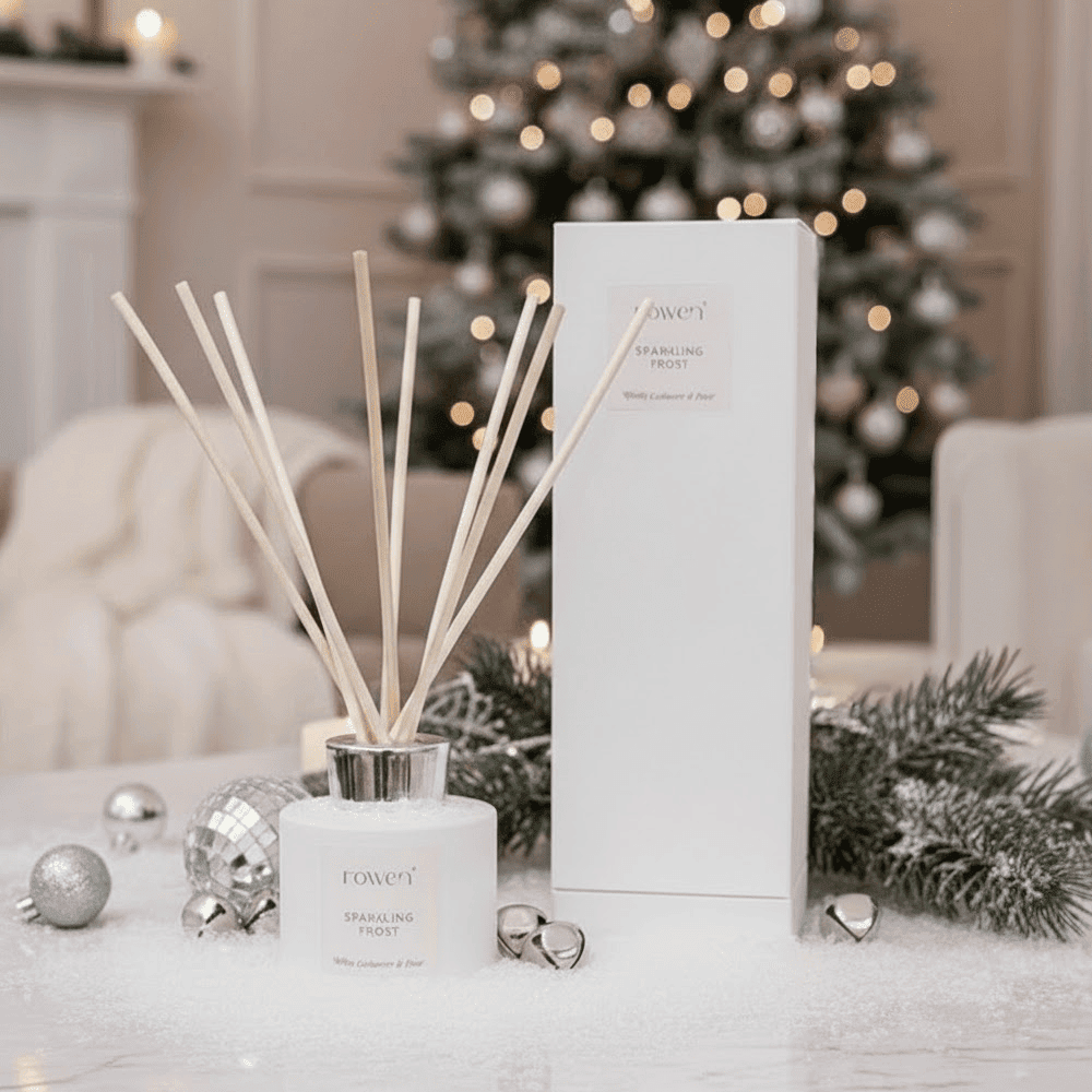 Sparkling Frost White Scented Reed Diffuser - White Cashmere & Pear