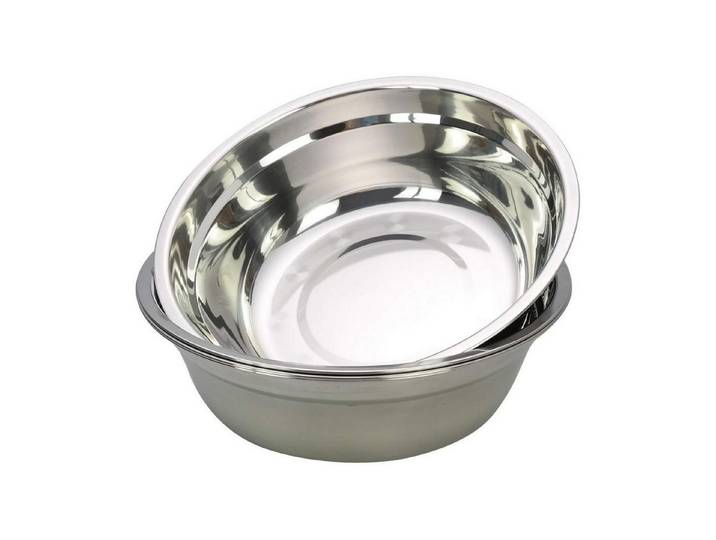 LuxusKollektion Rührschüssel 4er Set Salat Schüsseln Edelstahl, Metall