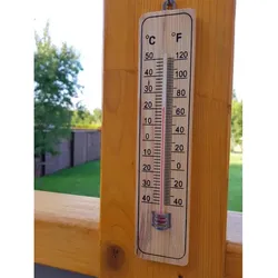 Holz Thermometer Wandthermometer Gartenthermometer Außenthermometer Innen Außen