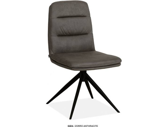 OMG Design Esszimmerstuhl Giza (Set, 2 St), Drehstuhl mit auto-return, pflegeleichter Bezug