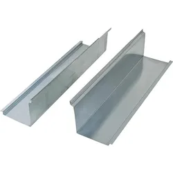 Verlängerung seitlich für Kamin- einfassung Titanzink,50cm gesamt, VPE=2Stück, Nutzungsfläche 40cm