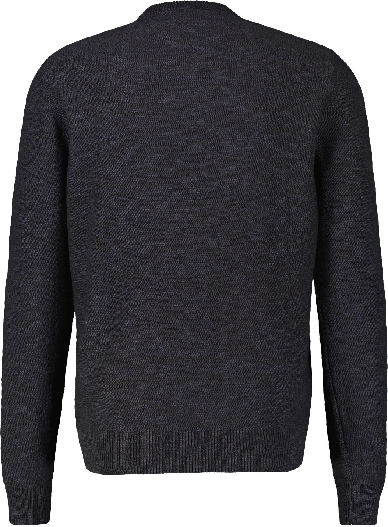 Strickpullover LERROS "Flachstrick Herren Pullover", Herren, Gr. S, blau (classic navy), 100% Baumwolle, Pullover Strickpullover classic navy S