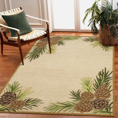 Lush Decor Ravella Forest Border Indoor/Outdoor Rug