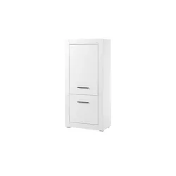 Highboard  Bristol , weiß , Maße (cm): B: 65 H: 142 T: 35.0