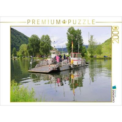 CALVENDO Puzzle Beilstein, Autofähre 'St. Josef' über die Mosel | 2000 Teile Lege-Größe 90x67cm Foto-Puzzle für glückliche Stunden