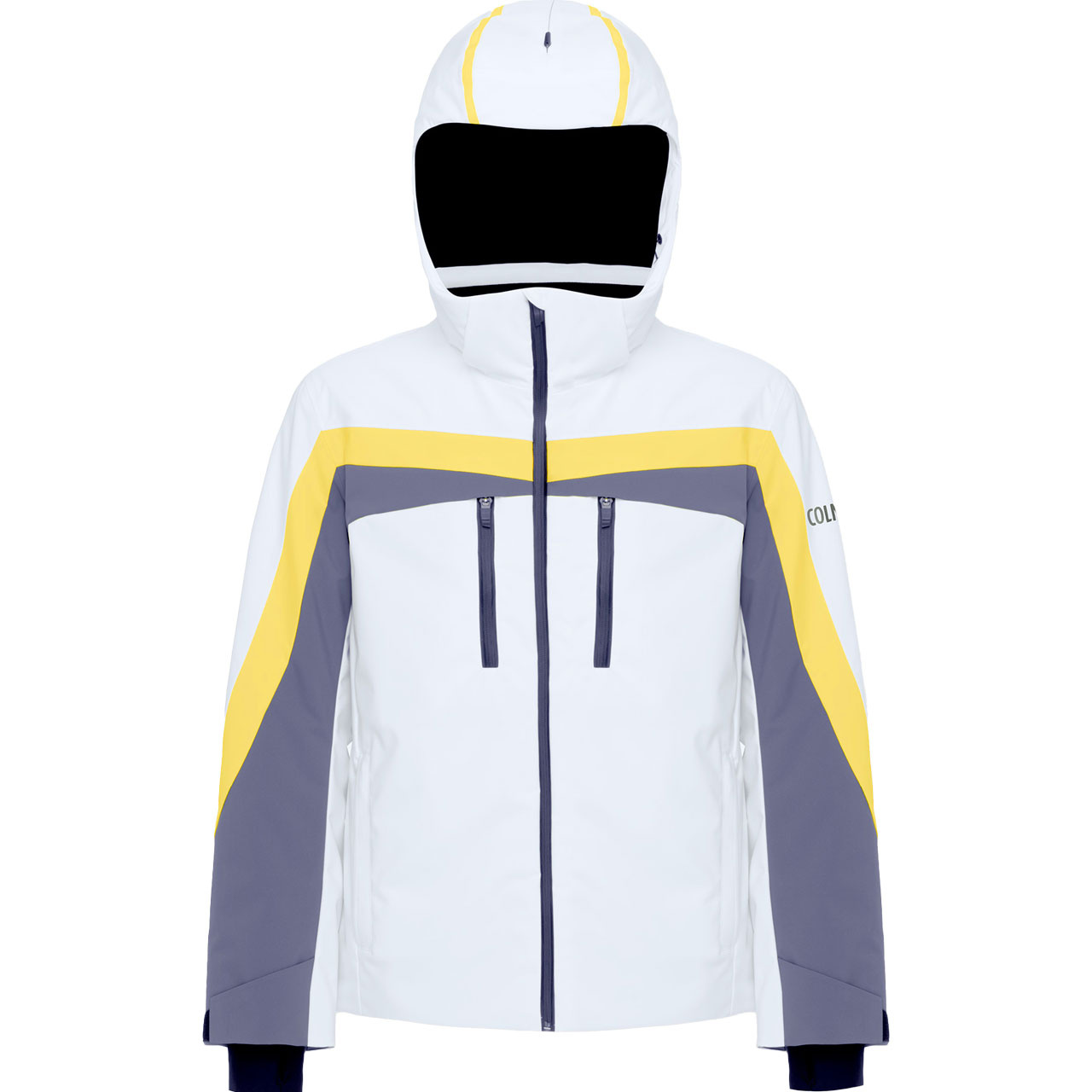 Colmar Herren Skijacke TRADITIONAL white/dark steel/smart yellow - 52