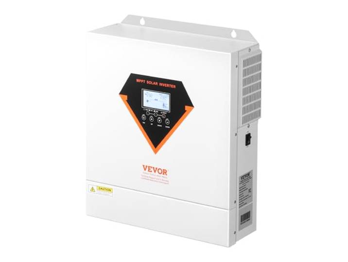 VEVOR Onduleur Solaire Hybride 3500 W Chargeur à Onde Sinusoïdale Pure Tout-en-un\, 24 V CC vers 220/230 V CA Monophasé\, Contrôleur Solaire MPPT 100 A Intégré\, pour Systèmes Photovoltaïques Hors Réseau