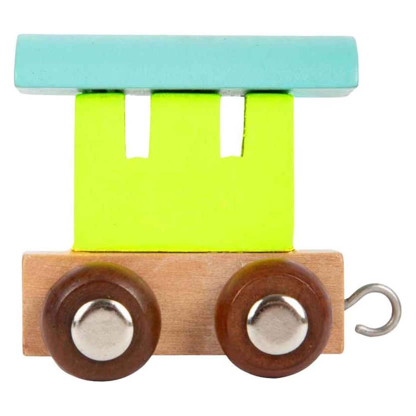 small foot Kleiner Fuss - Farbiger Holzbuchstaben-Zugwaggon - 12 Stück (72015672)