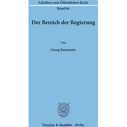 Der Bereich der Regierung., Fachbücher von Georg Kassimatis
